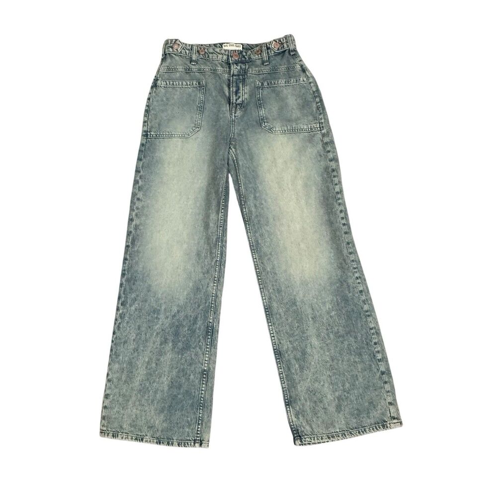 We The Free Palmer Cuffed Jeans Women’s Size 29x31 Wide Leg High Rise